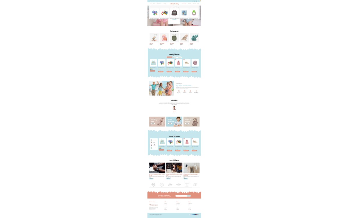 B2c独立站童装品牌商城示范