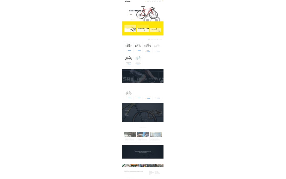 B2c独立站自行车品牌官网商城示范