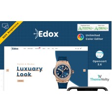 Edox Watch Store Theme OpenCart Template
