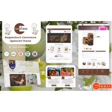 Candleas - Opencart 4.0.1.1 Template for Candle and Decoration Items Selling Stores