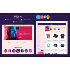 Music - Music Store, Musical Instruments, and Accessories Multipurpose Opencart Theme