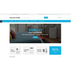 The Air Store - Simple Air Conditioning Systems Online Shop OpenCart Template