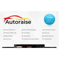 Autoraise Auto Store OpenCart Template