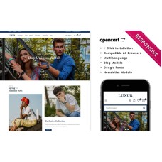 Luxur Watch Store - Opencart 3.x Responsive Template