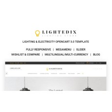 Lighting & Electricity Responsive OpenCart Template