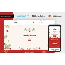Christal Christmas Store OpenCart Theme