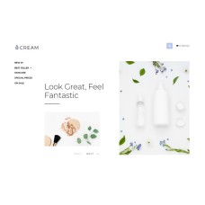 Cream - Beauty Supply eCommerce Clean OpenCart Template