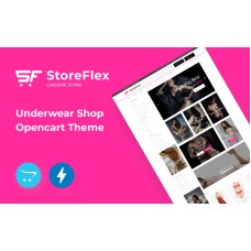 StoreFlex Lingerie Website Template for Underwear Shop OpenCart Template
