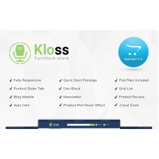 Kloss Furniture Store Responsive OpenCart Template
