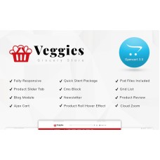 Veggies Grocery Store OpenCart Template