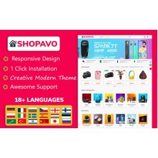 Shopavo Electronic, Fashion, Shoes, Toys OpenCart Theme