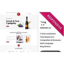 Winecup - The Alchohol Store OpenCart Template