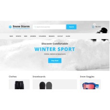 Snow Storm - Winter Sports Equipment Store OpenCart Template