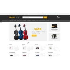 Music Hero - Fancy Music Instruments Online Shop OpenCart Template