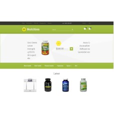 Nutrition/Supplements OpenCart Template