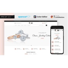 Rose Jewellery Store OpenCart Template