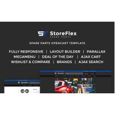 StoreFlex - Fancy Car Parts Online Shop OpenCart Template