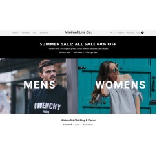 Minimal Line Co - Style Online Store OpenCart Template