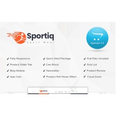 Sportiq - Sports Responsive 3.x OpenCart Template