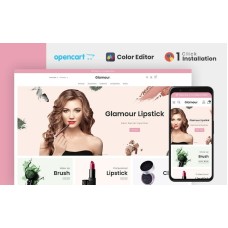 Glamour Cosmetics Store OpenCart Template