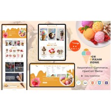 Ice Cream Zone - A Mouthwatering OpenCart Template for Frozen Desserts, Icecream and Candy Sellers