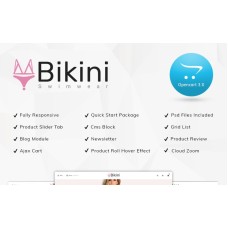 Bikini Swimwear Store OpenCart Template