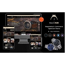WatchHub - Premium OpenCart Template for Watch Retailers: Smartwatches, Branded Watches & More