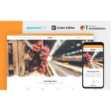 Egger - Poultry and Farm Opencart  Theme