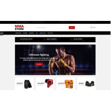 MMA Store - Brutal MMA Sports Gear Online Store OpenCart Template