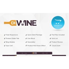 Diwine - Wine Shop OpenCart Template
