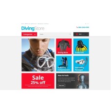 Diving Shop OpenCart Template