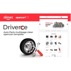 Driverce - Auto Parts Multipage Clean OpenCart Template