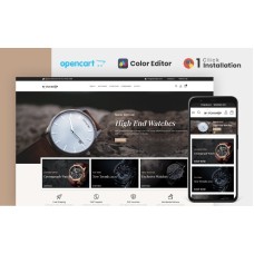 Watch And Accessories Store OpenCart Template