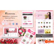 Flowerista - Elegant OpenCart 4.0.1.1 Template For Flower And Boutique Ecommerce Stores