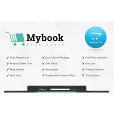 Mybook Book Store OpenCart Template