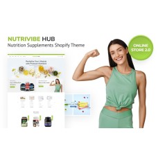Nutrivibe Hub - Nutrition Supplements Shopify Online Store 2.0 Theme