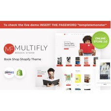 Multifly Author Books Store Premium Responsive Shopify 2.0 Theme