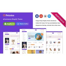 Petoies - Pet Shop & Pet Accessories Responsive Shopify 2.0 Theme