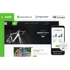 Sports Cycle And Accessories Store Shopify Theme
