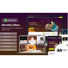 Ghostly-glow- Halloween party and Christmas festivities Shopify 2.0 theme