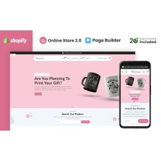 Printext T-Shirt Store, Printing Shopify Theme