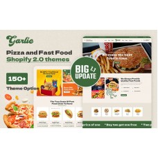 Garlic - Grocery Food Delivery, Restaurant & Supermarket Store Responsive Shopify Theme