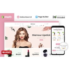 Glamour Cosmetics Store Shopify Theme