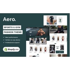 Aero - Sports and Gym Fashion & Accessory High level Shopify 2.0 Multi-purpose Responsive Theme
