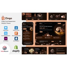 Zingo - Cakes, Sweets & Chocolate Shopify 2.0 Theme