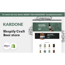Kardone Craft Beer, Brewery Shopify Theme