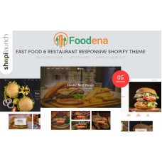 Foodena - Fast Food & Restaurant Responsive Shopify Theme