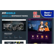 Fitworld - Gym Body Fitness & Halloween Fashion Store Multipurpose Shopify 2.0 Responsive Theme