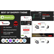Toolsify Megastore –Tools and Machine Shopify 2.0 Responsive Template