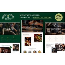 Bistro - Wine, Coffee & Restaurant Food Multipurpose Shopify 2.0 Responsive Theme
